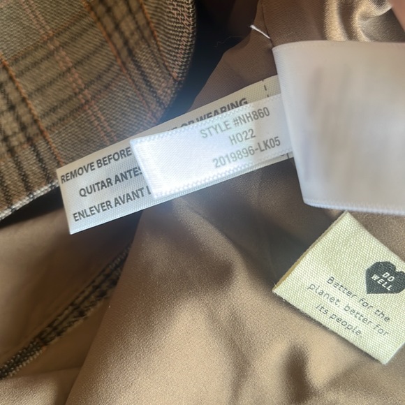 Madewell Caldwell Double-Breasted Oversized Blazer Plaid - Size Medium - Picture 10 of 11